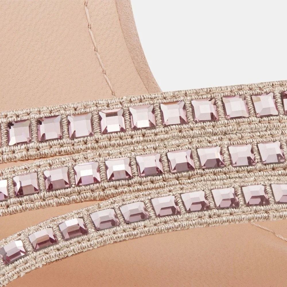 Brand New in Box DIOR Gem Heeled Sandals in Nude - Picture 8 of 9